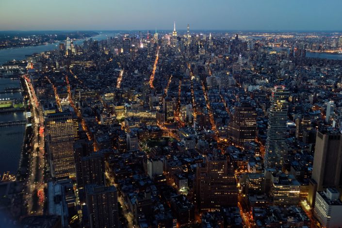 Manhattan by night NewYork